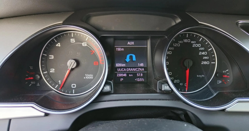 Audi A5 cena 43700 przebieg: 230000, rok produkcji 2011 z Jasło małe 46